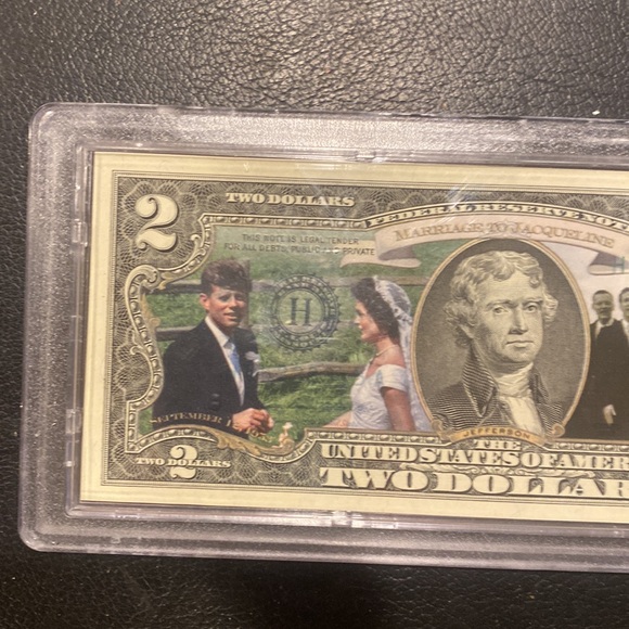 Bradford exchange, John F Kennedy, two dollar bill - Picture 2 of 7